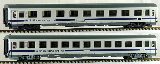 Set of 2 Passenger cars of EuroCity Berlin-Warszawa-Express (Set 1)<br /><a href='images/pictures/ACME/55095.jpg' target='_blank'>Full size image</a>